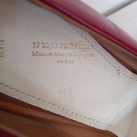 Maison Margiela Heels oversize Red size 38.5 Rare - Picture 14 of 16